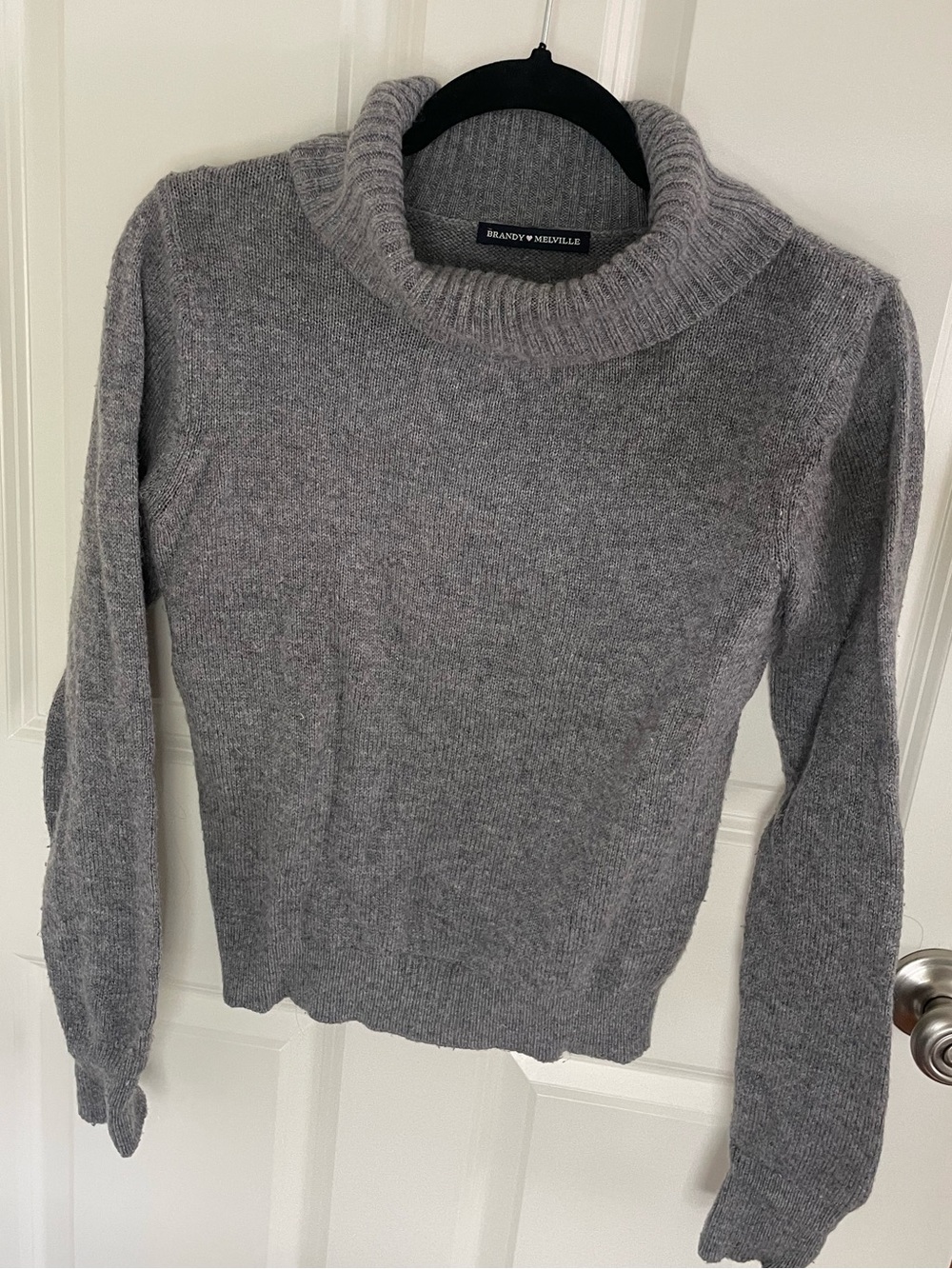 Brandy Melville Heather Gray Turtleneck Sweater